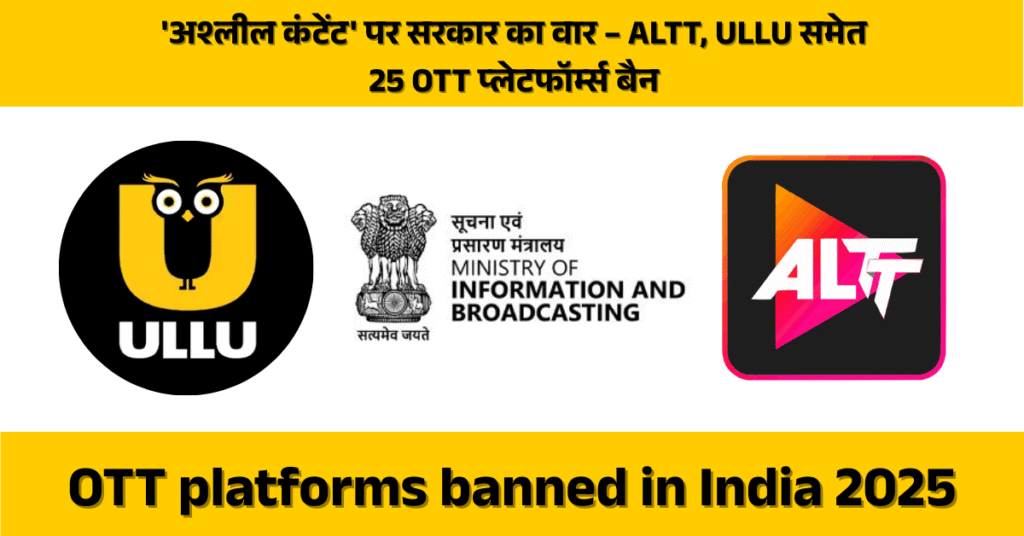 OTT platforms banned in India 2025